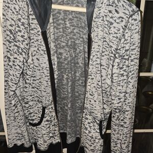 Pink Lotus Monochrome Patterned Hoodie